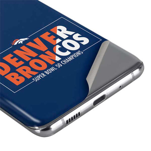 NFL Denver Broncos Super Bowl 50 Champions Bold Galaxy S20 Ultra 5G Skin